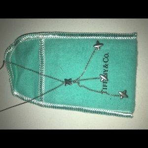 Rare Tiffany & Co Paloma Picasso Drop 3 Kiss sterling silver necklace